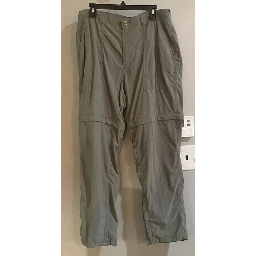 Exofficio Pants‎ Convertible Fishing Hiking Insect Shield Elastic Waist Large